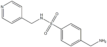 4-(aminomethyl)-N-(pyridin-4-ylmethyl)benzene-1-sulfonamide Struktur