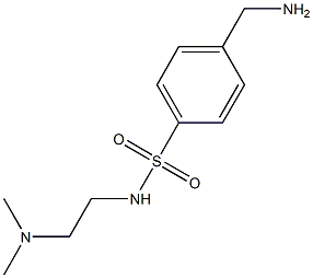 4-(aminomethyl)-N-[2-(dimethylamino)ethyl]benzenesulfonamide Struktur