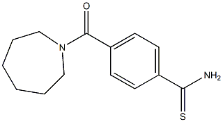 4-(azepan-1-ylcarbonyl)benzenecarbothioamide Struktur