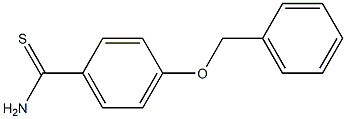 4-(benzyloxy)benzenecarbothioamide Struktur