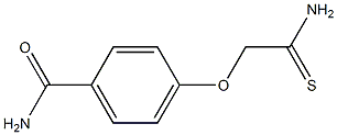 4-(carbamothioylmethoxy)benzamide Struktur