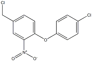 4-(chloromethyl)-1-(4-chlorophenoxy)-2-nitrobenzene Struktur