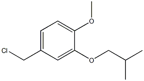 4-(chloromethyl)-1-methoxy-2-(2-methylpropoxy)benzene Struktur