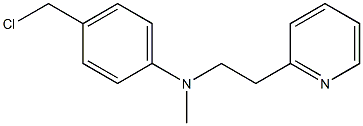 4-(chloromethyl)-N-methyl-N-[2-(pyridin-2-yl)ethyl]aniline Struktur