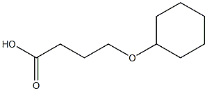 4-(cyclohexyloxy)butanoic acid Struktur