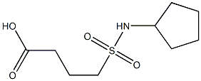 4-(cyclopentylsulfamoyl)butanoic acid Struktur