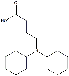 4-(dicyclohexylamino)butanoic acid Struktur