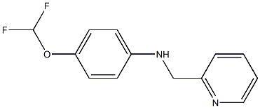 4-(difluoromethoxy)-N-(pyridin-2-ylmethyl)aniline Struktur