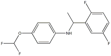 4-(difluoromethoxy)-N-[1-(2,5-difluorophenyl)ethyl]aniline Struktur