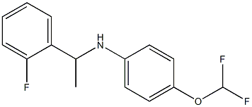 4-(difluoromethoxy)-N-[1-(2-fluorophenyl)ethyl]aniline Struktur