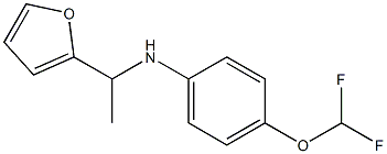 4-(difluoromethoxy)-N-[1-(furan-2-yl)ethyl]aniline Struktur