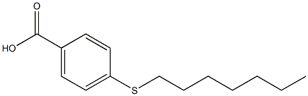 4-(heptylsulfanyl)benzoic acid Struktur