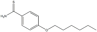 4-(hexyloxy)benzene-1-carbothioamide Struktur