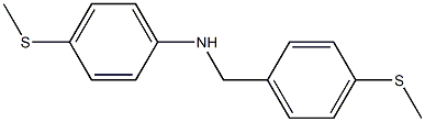 4-(methylsulfanyl)-N-{[4-(methylsulfanyl)phenyl]methyl}aniline Struktur