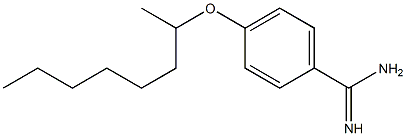 4-(octan-2-yloxy)benzene-1-carboximidamide Struktur