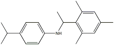 4-(propan-2-yl)-N-[1-(2,4,6-trimethylphenyl)ethyl]aniline Struktur