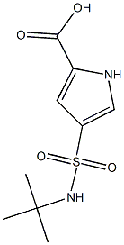 4-(tert-butylsulfamoyl)-1H-pyrrole-2-carboxylic acid Struktur