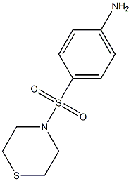 4-(thiomorpholine-4-sulfonyl)aniline Struktur