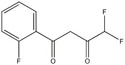 4,4-difluoro-1-(2-fluorophenyl)butane-1,3-dione Struktur