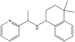 4,4-dimethyl-N-[1-(pyridin-2-yl)ethyl]-1,2,3,4-tetrahydronaphthalen-1-amine Struktur