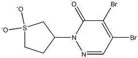 4,5-dibromo-2-(1,1-dioxidotetrahydrothien-3-yl)pyridazin-3(2H)-one Struktur