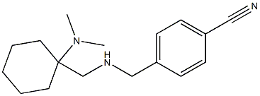 4-[({[1-(dimethylamino)cyclohexyl]methyl}amino)methyl]benzonitrile Struktur