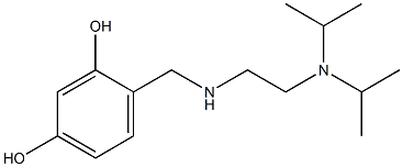 4-[({2-[bis(propan-2-yl)amino]ethyl}amino)methyl]benzene-1,3-diol Struktur