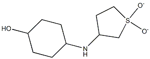 4-[(1,1-dioxidotetrahydrothien-3-yl)amino]cyclohexanol Struktur