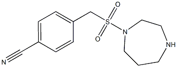 4-[(1,4-diazepane-1-sulfonyl)methyl]benzonitrile Struktur