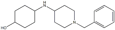 4-[(1-benzylpiperidin-4-yl)amino]cyclohexan-1-ol Struktur