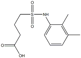 4-[(2,3-dimethylphenyl)sulfamoyl]butanoic acid Struktur