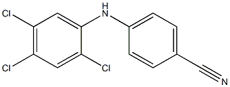 4-[(2,4,5-trichlorophenyl)amino]benzonitrile Struktur