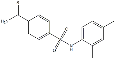 4-[(2,4-dimethylphenyl)sulfamoyl]benzene-1-carbothioamide Struktur