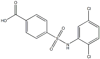 4-[(2,5-dichlorophenyl)sulfamoyl]benzoic acid Struktur