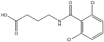 4-[(2,6-dichlorophenyl)formamido]butanoic acid Struktur