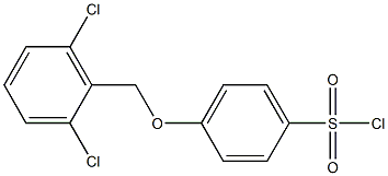 4-[(2,6-dichlorophenyl)methoxy]benzene-1-sulfonyl chloride Struktur