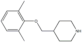 4-[(2,6-dimethylphenoxy)methyl]piperidine Struktur