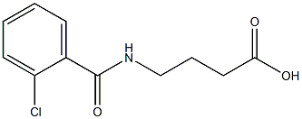 4-[(2-chlorobenzoyl)amino]butanoic acid Struktur