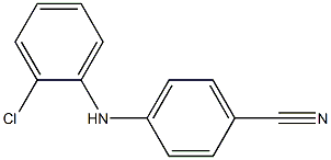 4-[(2-chlorophenyl)amino]benzonitrile Struktur