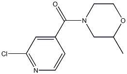 4-[(2-chloropyridin-4-yl)carbonyl]-2-methylmorpholine Struktur