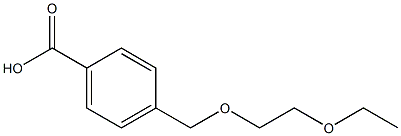 4-[(2-ethoxyethoxy)methyl]benzoic acid Struktur