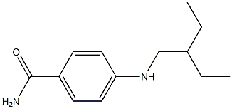 4-[(2-ethylbutyl)amino]benzamide Struktur