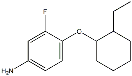 4-[(2-ethylcyclohexyl)oxy]-3-fluoroaniline Struktur