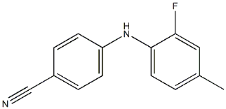 4-[(2-fluoro-4-methylphenyl)amino]benzonitrile Struktur