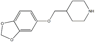 4-[(2H-1,3-benzodioxol-5-yloxy)methyl]piperidine Struktur