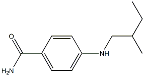 4-[(2-methylbutyl)amino]benzamide Struktur