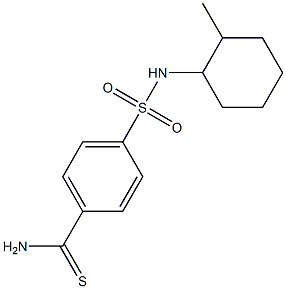 4-[(2-methylcyclohexyl)sulfamoyl]benzene-1-carbothioamide Struktur