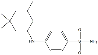 4-[(3,3,5-trimethylcyclohexyl)amino]benzene-1-sulfonamide Struktur