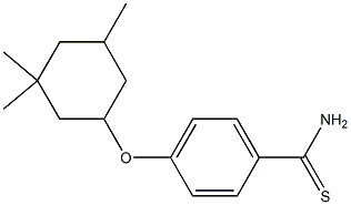 4-[(3,3,5-trimethylcyclohexyl)oxy]benzene-1-carbothioamide Struktur