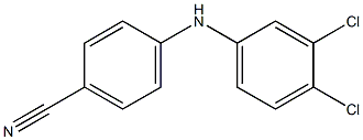 4-[(3,4-dichlorophenyl)amino]benzonitrile Struktur